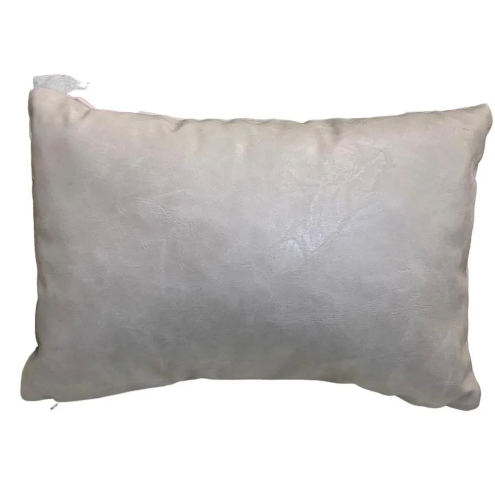 FRYE Woven Faux Leather Throw Pillow 19